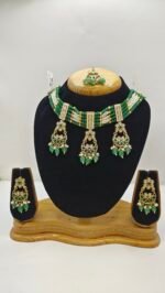 NECKLACE KUNDAN CHOKAR WITH BEADS MALA - Image 2