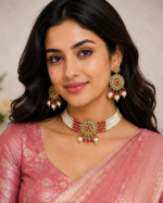 NECKLACE ANTIQUE CHOKAR WITH MOTI